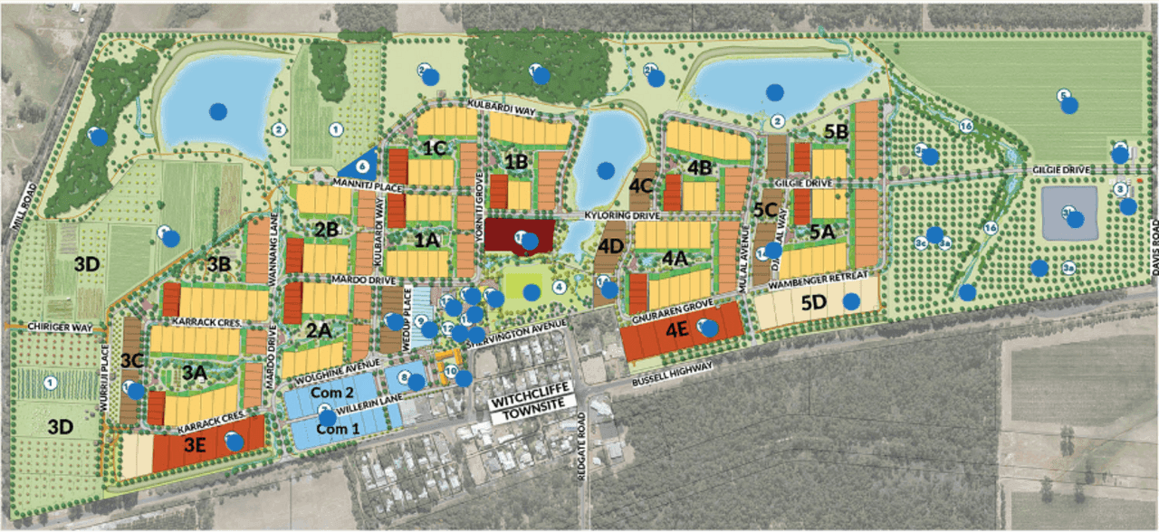 Witchcliffe Ecovillage Master Plan (Click to Enlarge)